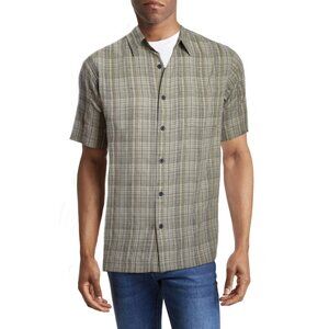 White Sierra Men's Shirt Batista Plaid Short-Sleeve Top Size M